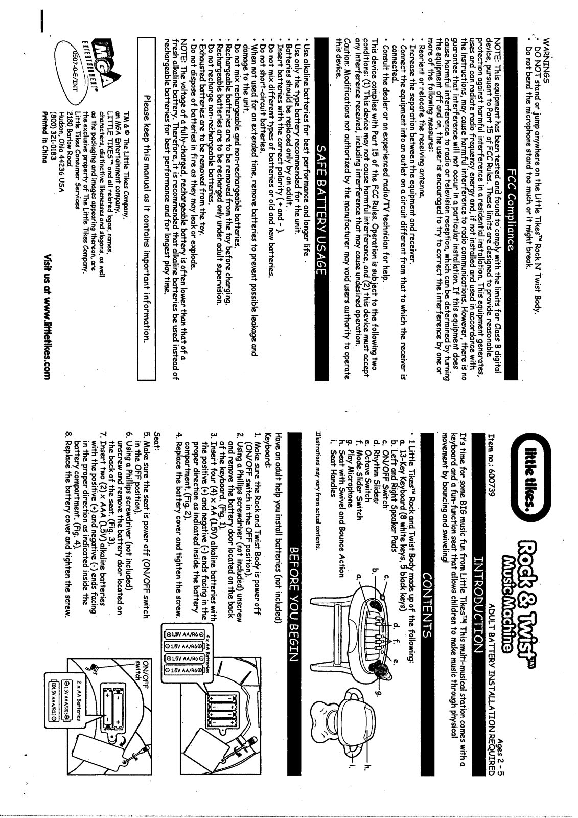 MGA Entertainment 600739 User Manual