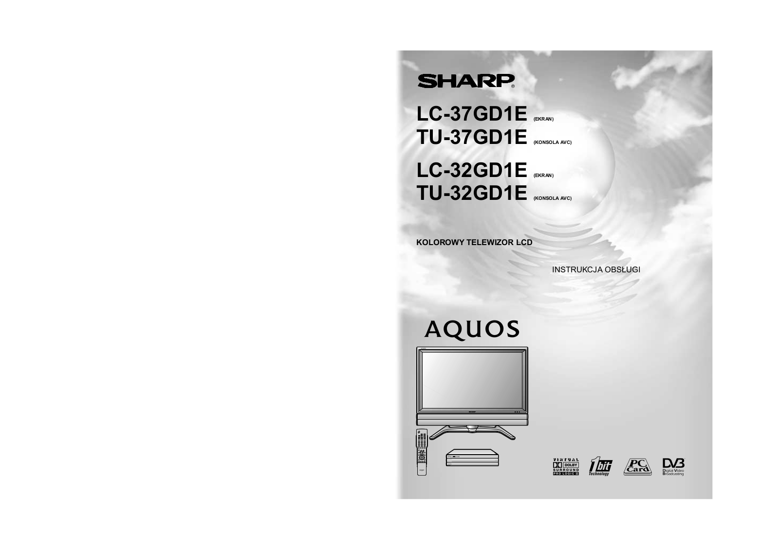 SHARP LC-37GD1E, LC-32GD1E, TU-37GD1E, TU-32GD1E User Manual