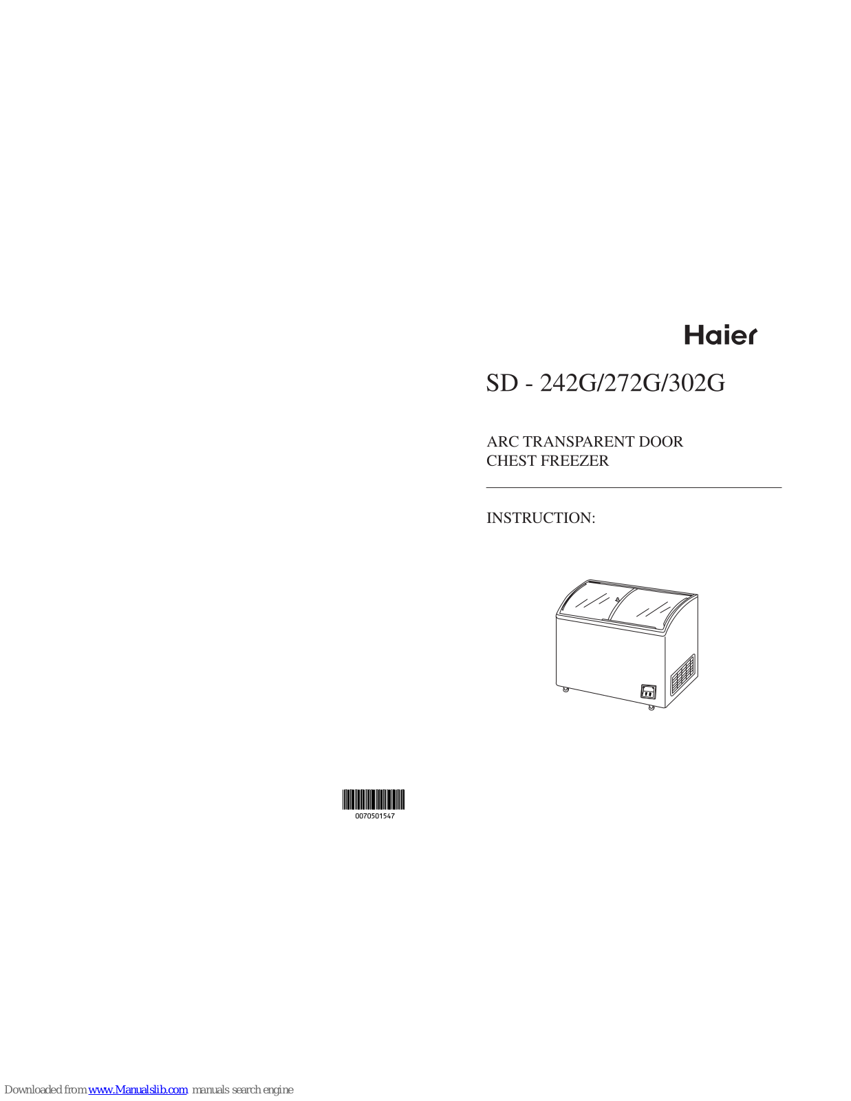 Haier SD-242G, SD-272G Instruction - ManualMachine.com