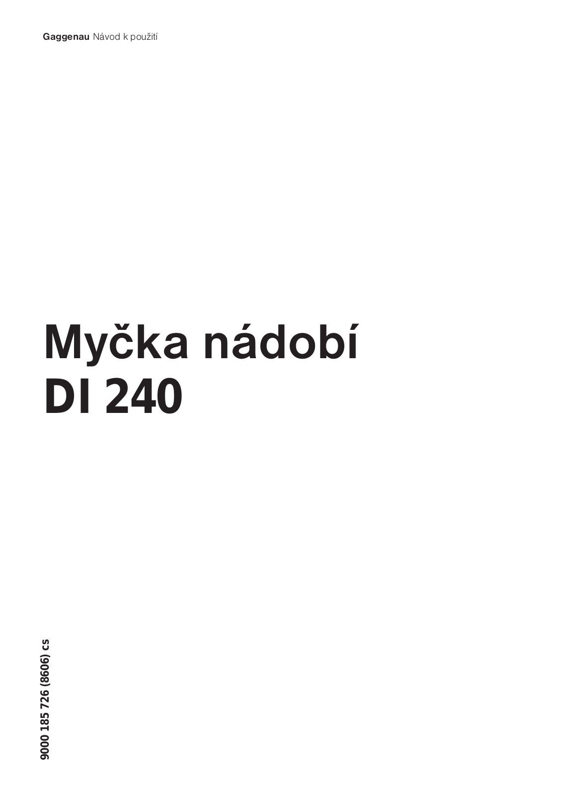 Gaggenau DI240130 User Manual