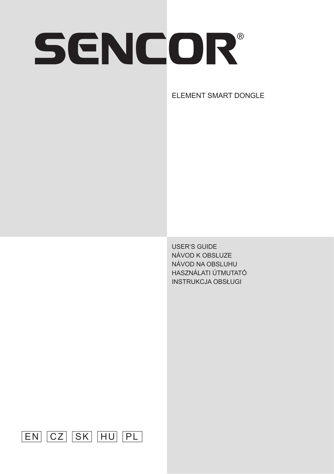 Sencor ELEMENT SMART DONGLE User Manual