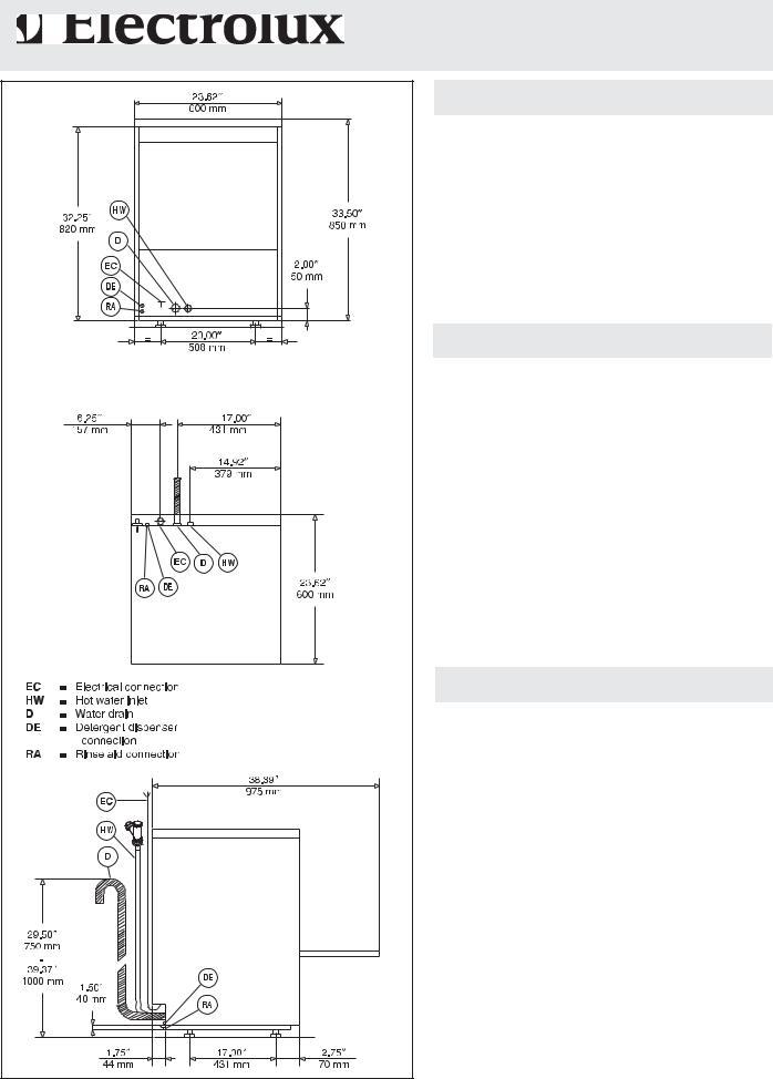 Electrolux 502315(WT30H208DU) General Manual