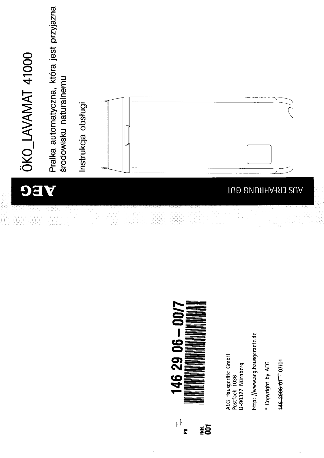 AEG LAVAMAT 41000 User Manual