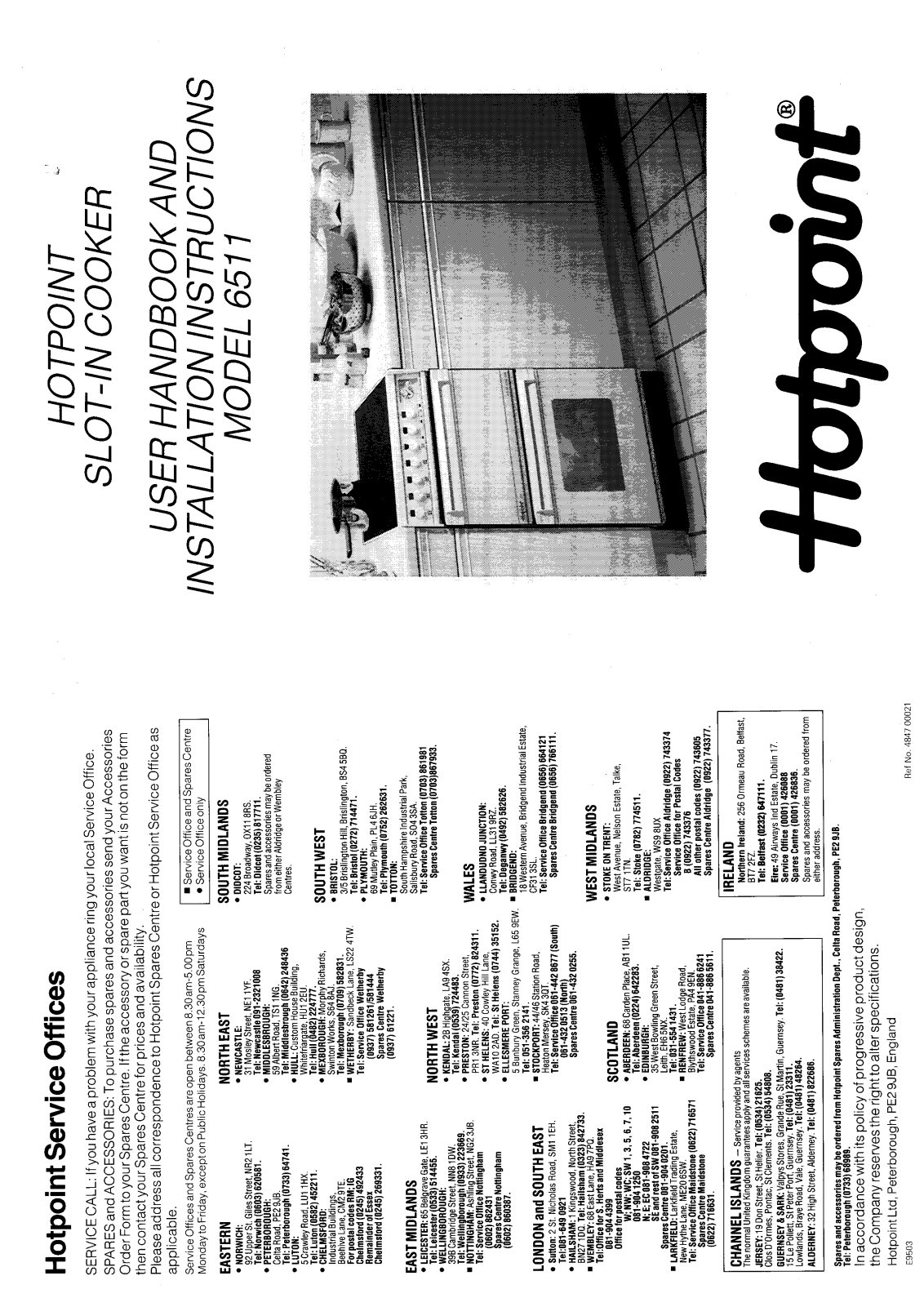 Hotpoint 6511 User Manual