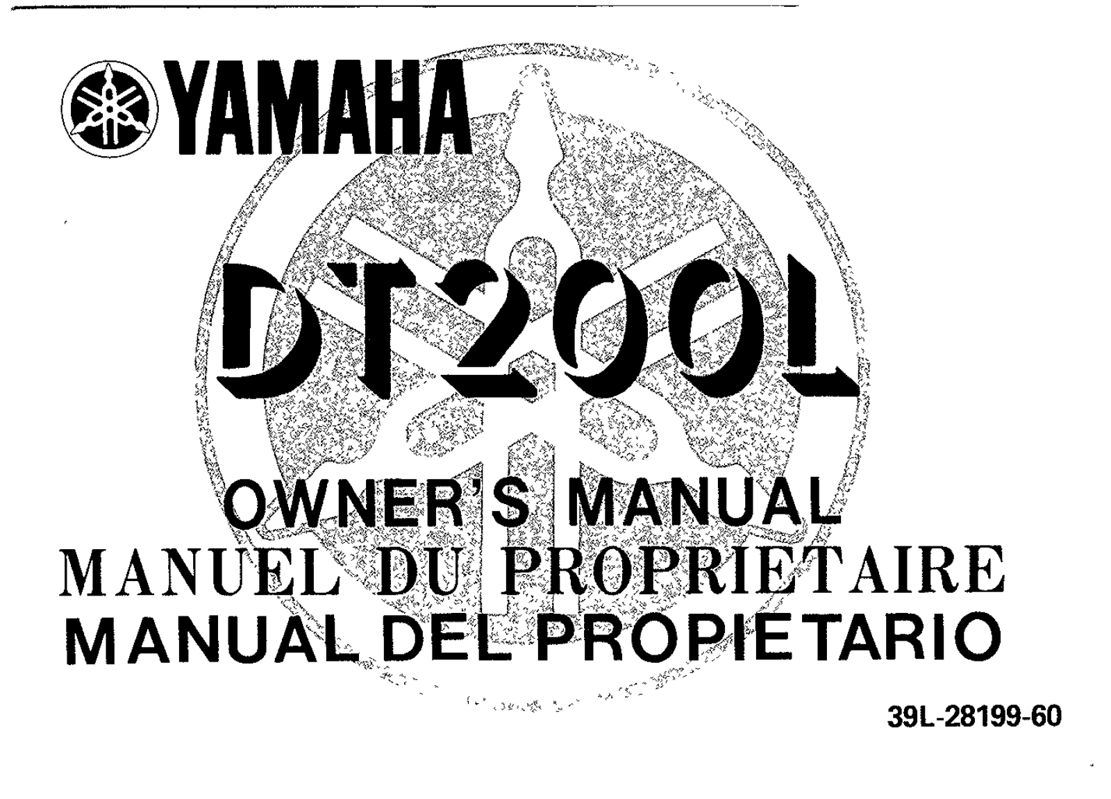 Yamaha DT200 L 1985 Owner's manual