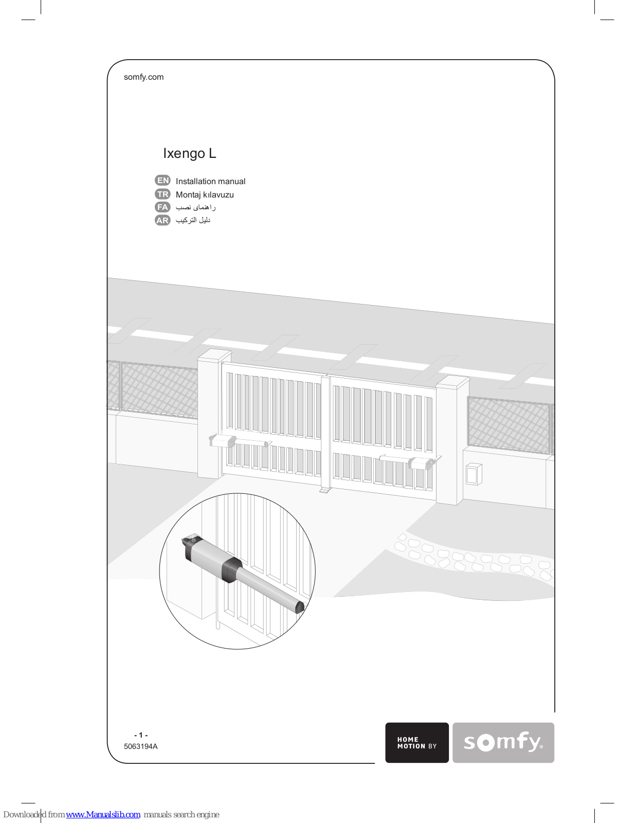 SOMFY Ixengo L Installation Manual