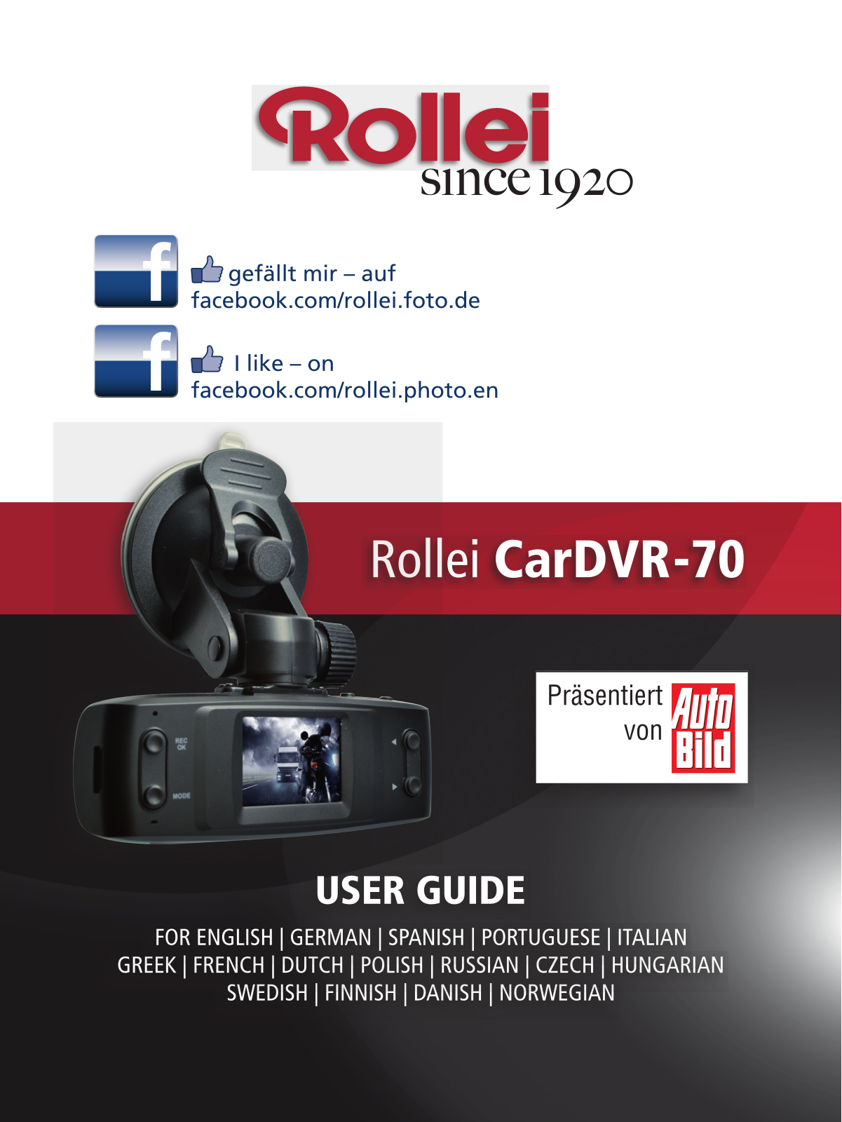 Rollei Car DVR 70 User Guide