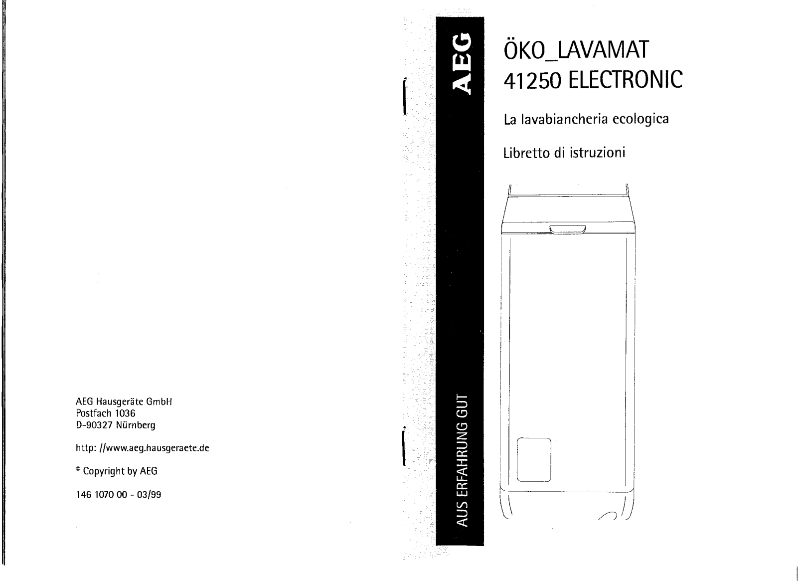 AEG LAV41250 User Manual