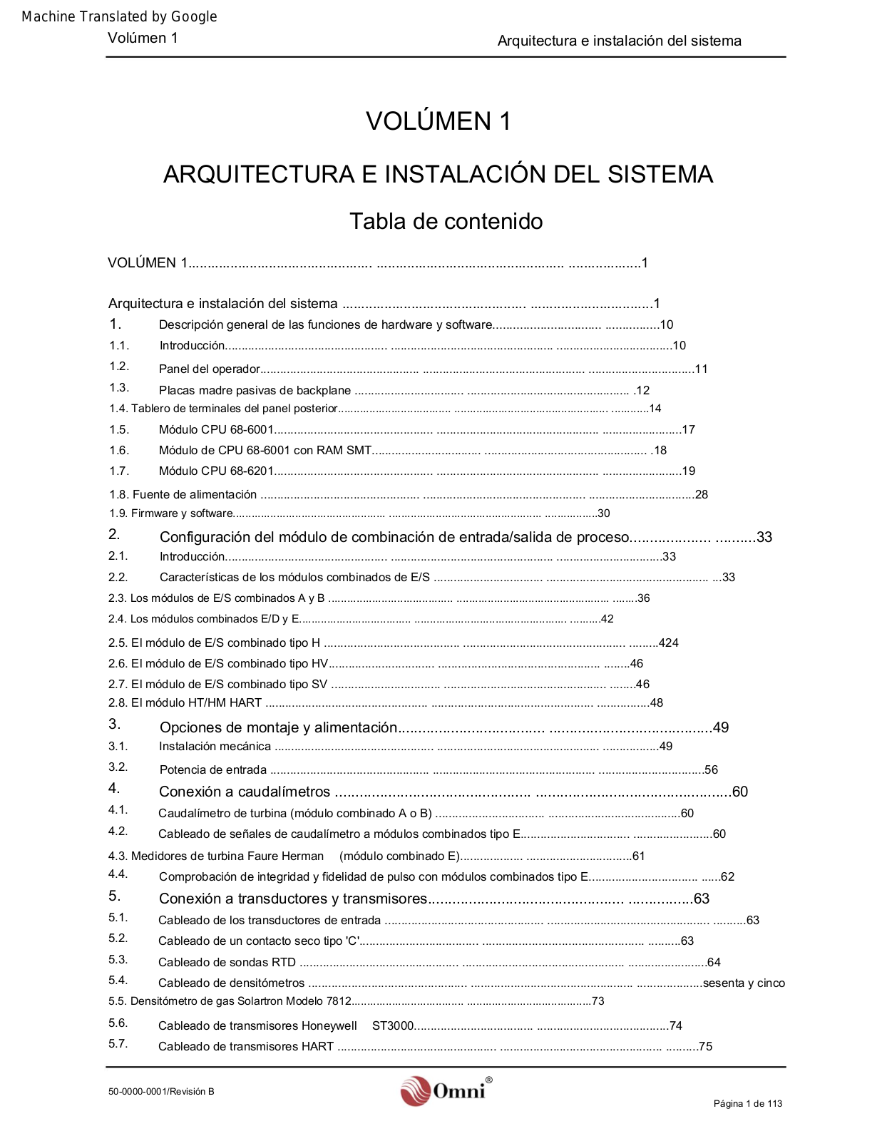 OMNI CPU 68-60 User Manual