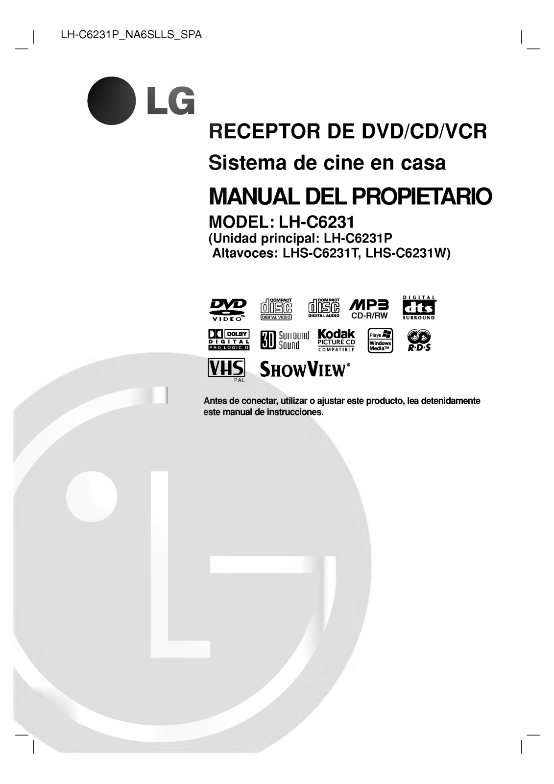 LG LH-C6231P User Manual