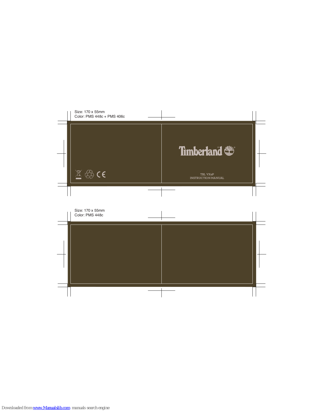 Timberland TBL VX9P Instruction Manual