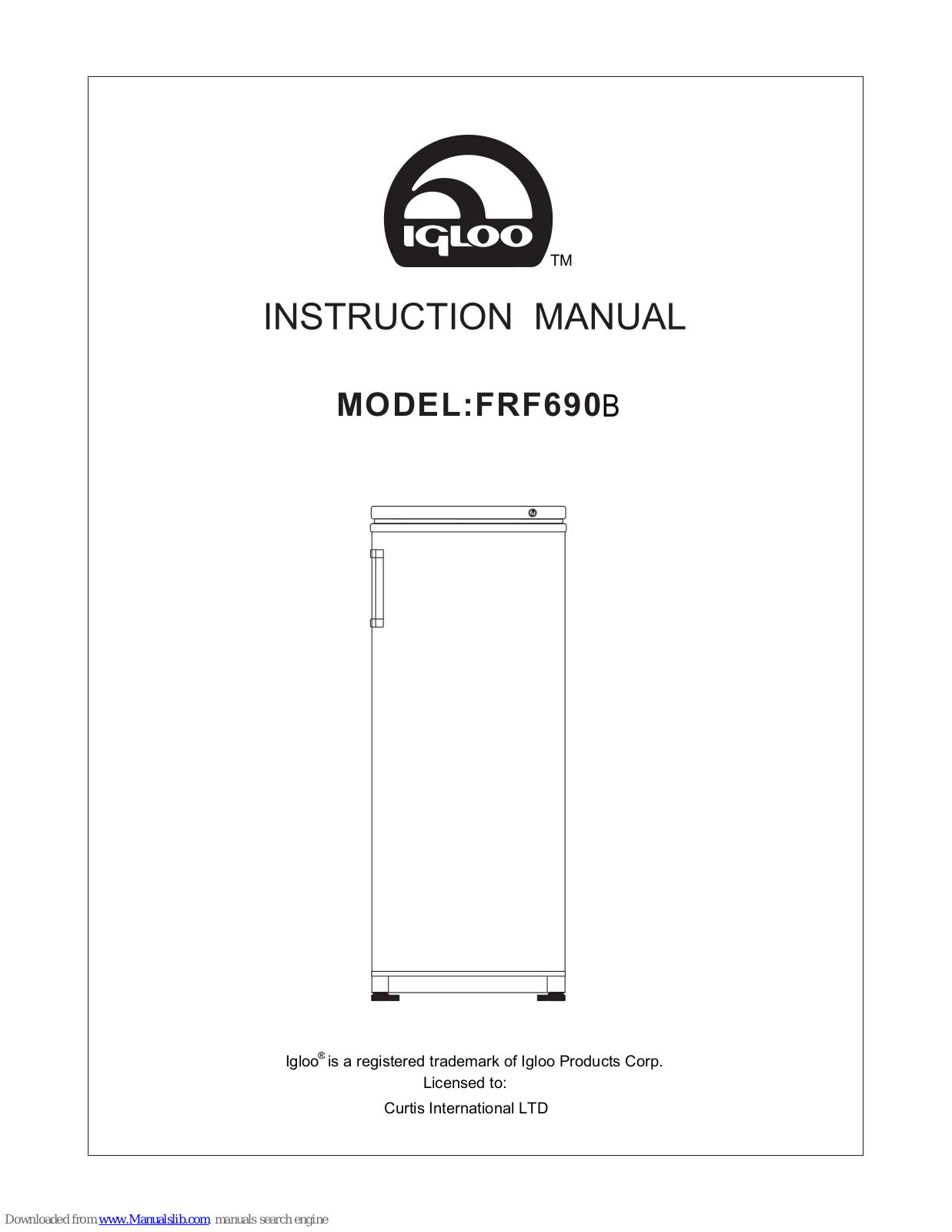 Igloo FRF690B Instruction Manual - ManualMachine.com