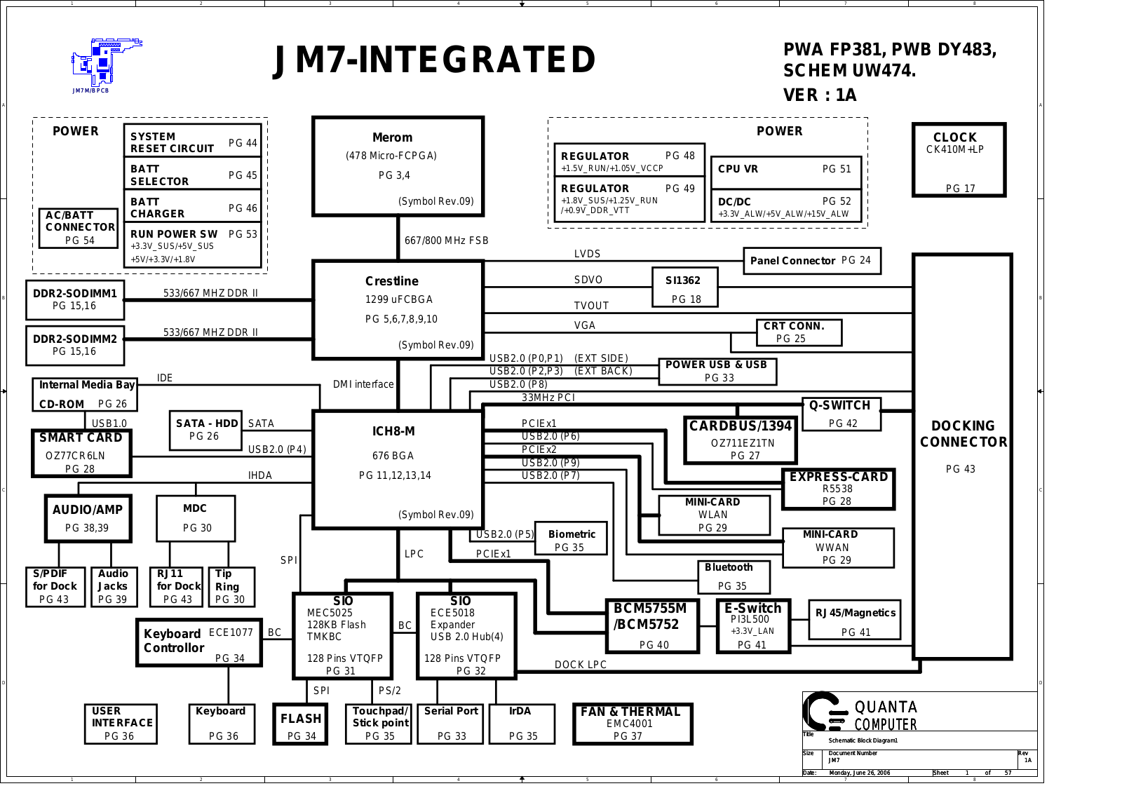 DELL PWA FP381, PWB DY483 Schematics