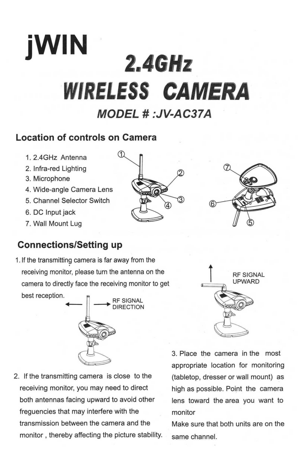 Jwin JV-AC37A User Manual