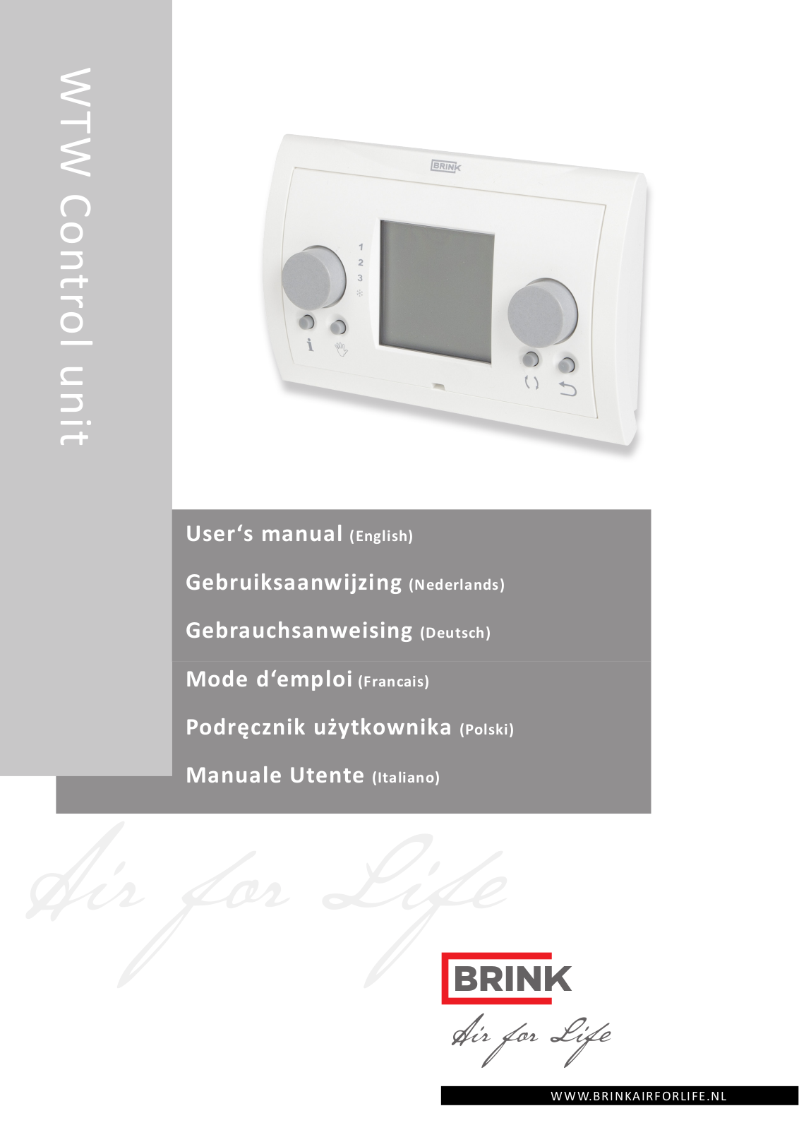 Brink WTW User Manual - ManualMachine.com