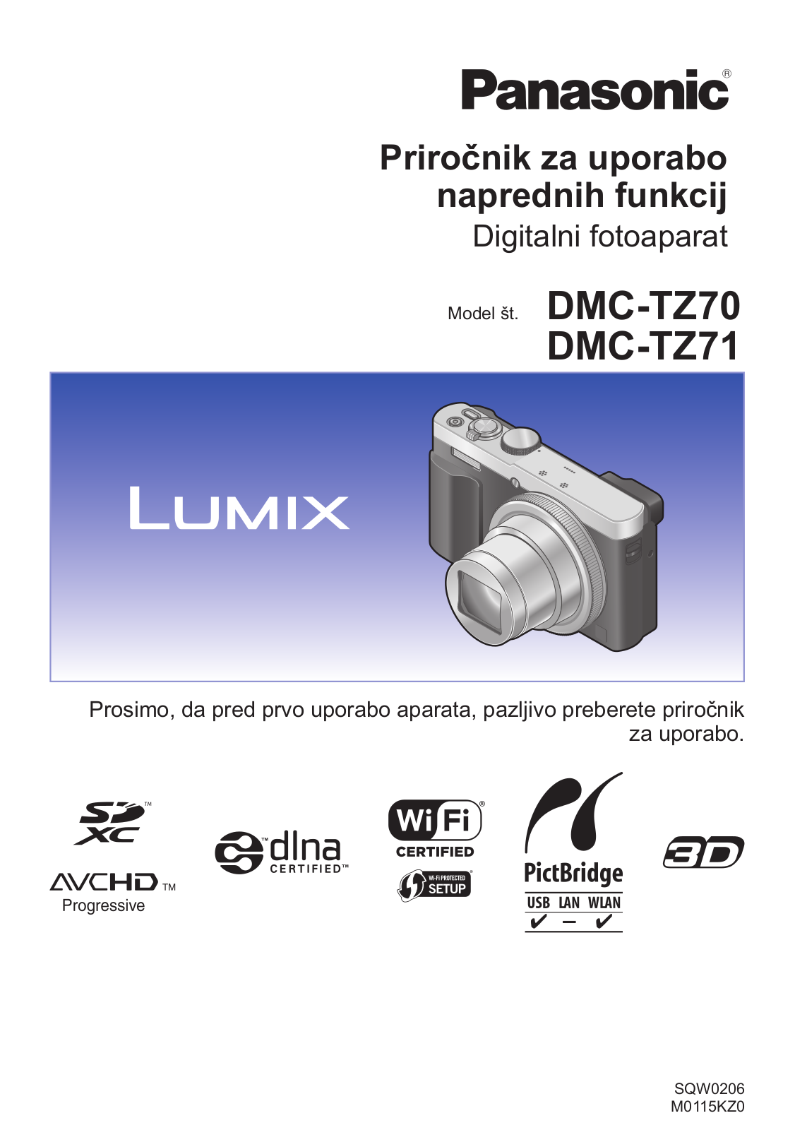 Panasonic DMC-TZ70, DMC-TZ71 User Manual