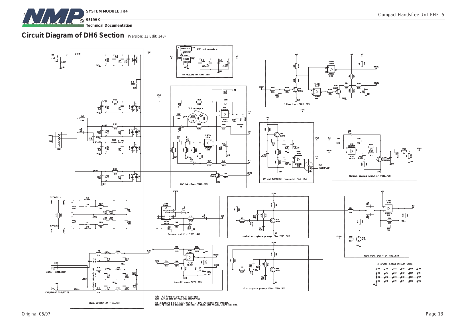 Nokia 1610 Schematics