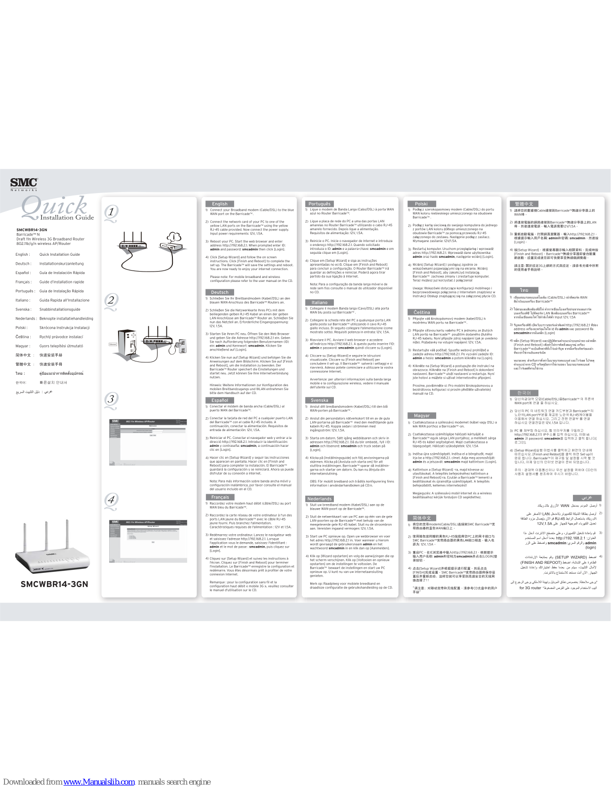 SMC Networks WBR14-3GN - annexe 1, SMCWBR14-3GN User Manual