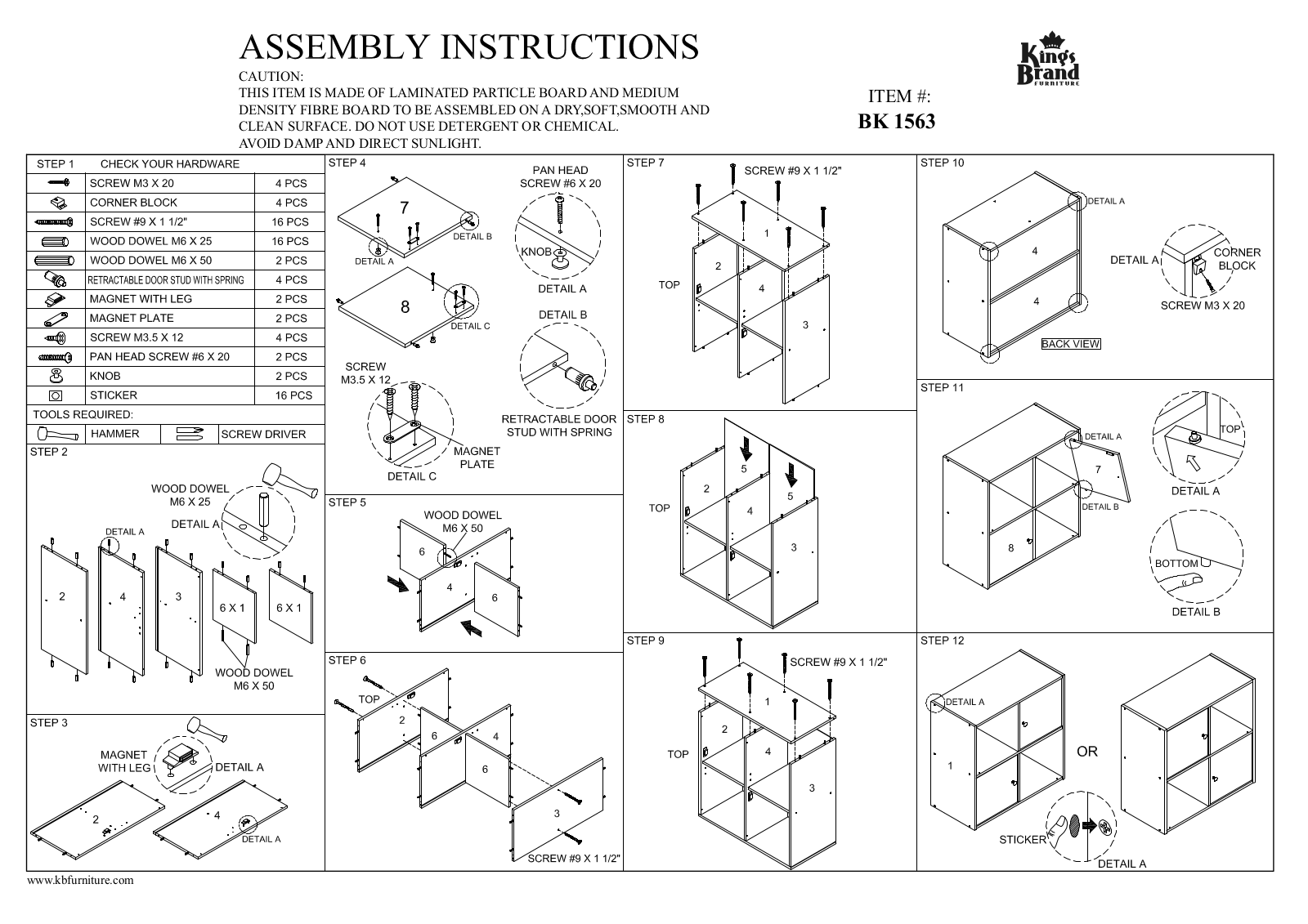 InRoom Designs IRD3159 Installation & Assembly - ManualMachine.com