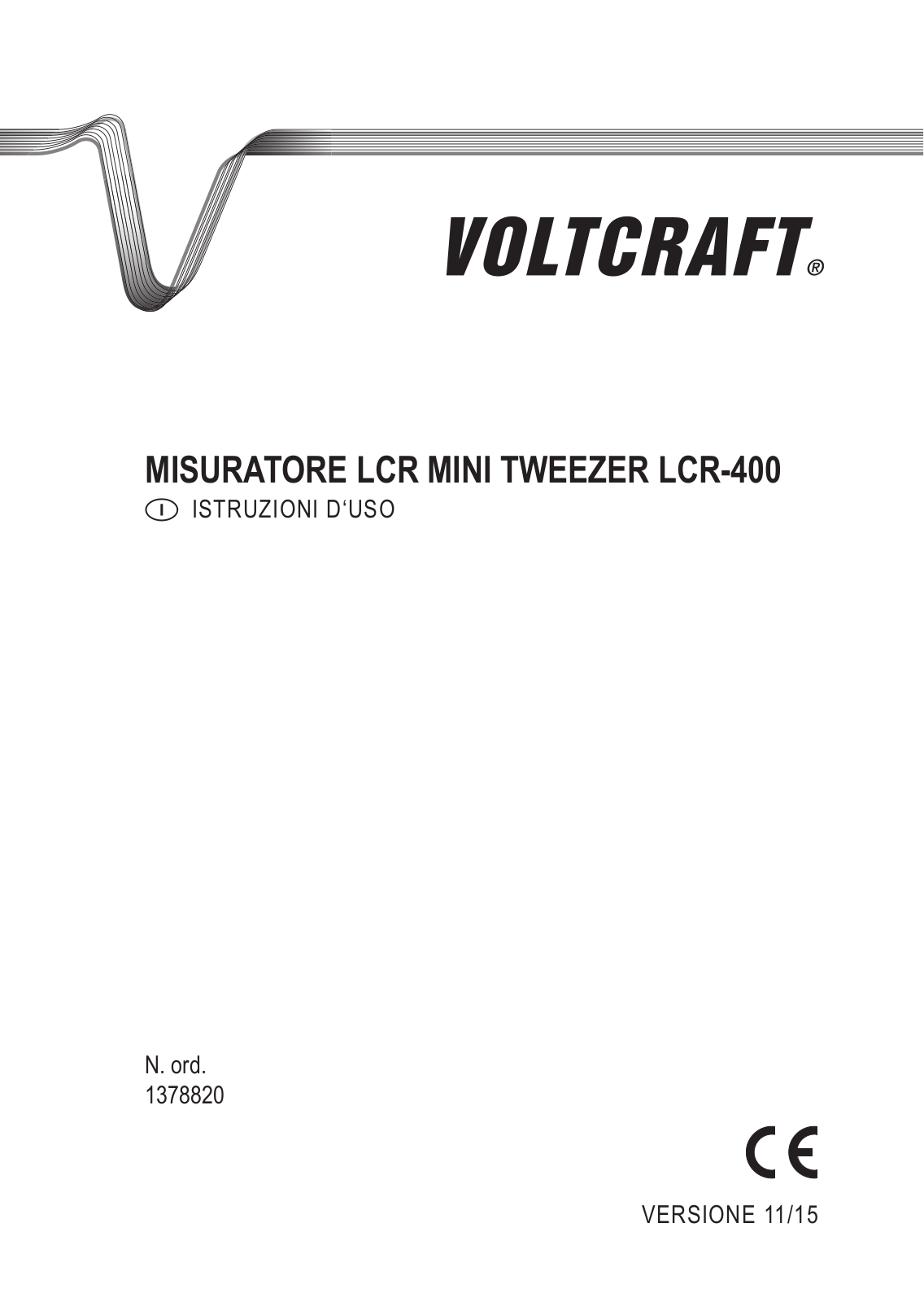 VOLTCRAFT LCR-400 Operation Manual