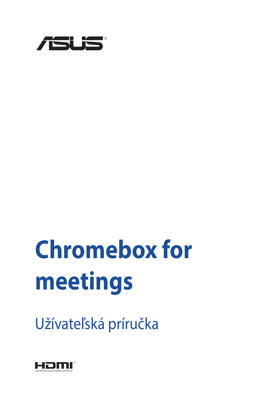 Asus Chromebox for meetings User’s Manual