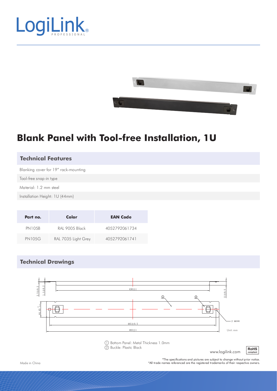 LOGILINK PN105G Datasheet - ManualMachine.com