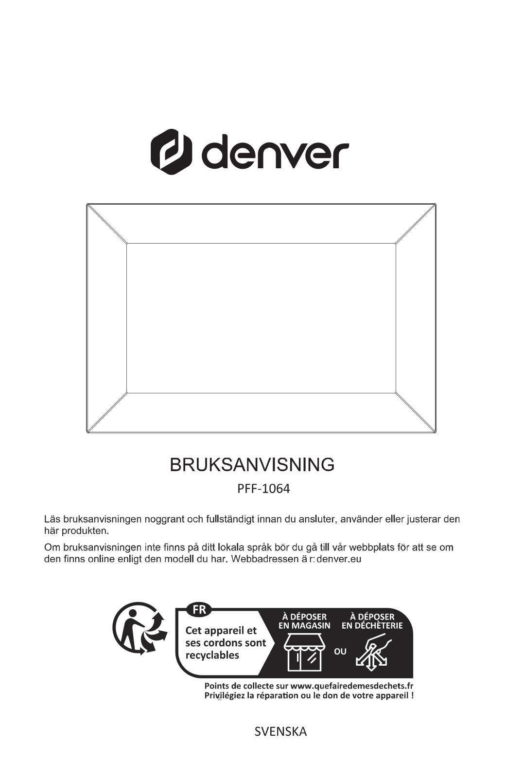 DENVER PFF-1064B User guide - ManualMachine.com