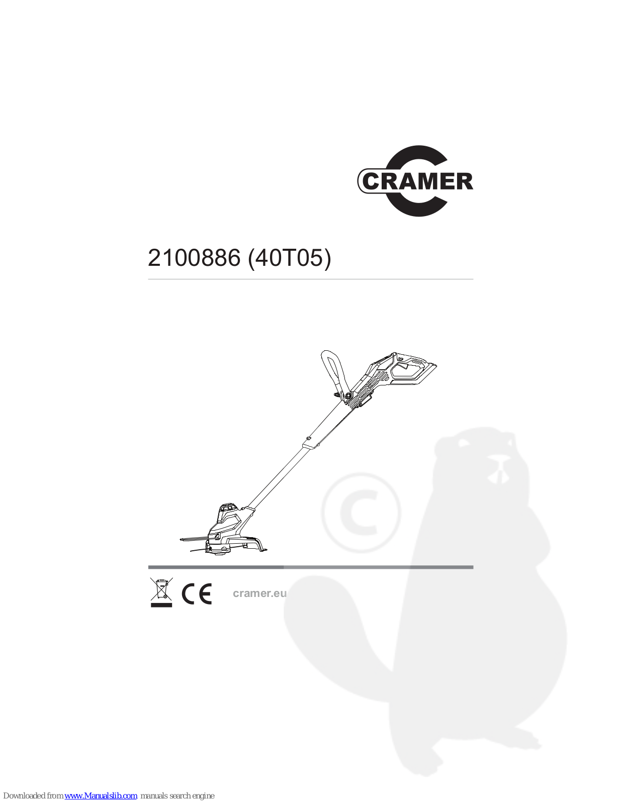 Cramer 40T05 Original Instructions Manual