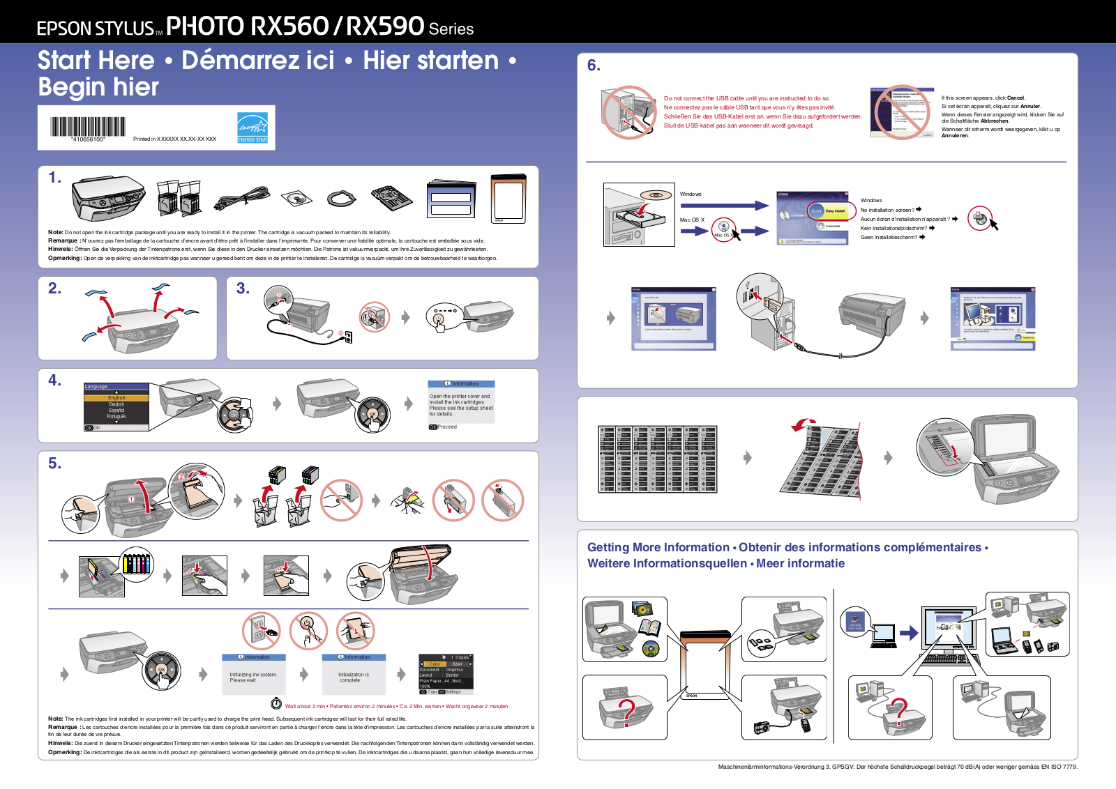 EPSON RX560 User Manual