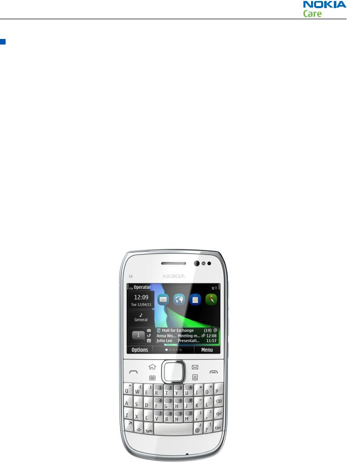 Nokia E6-00, RM-609 Service Manual