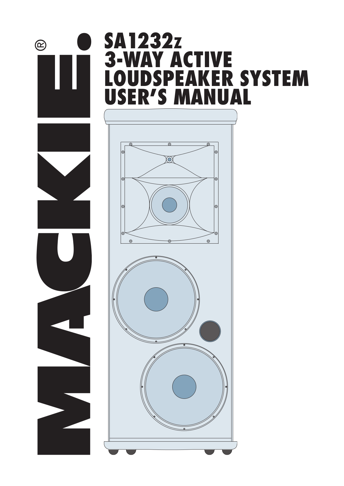 Mackie SA1232Z User Manual