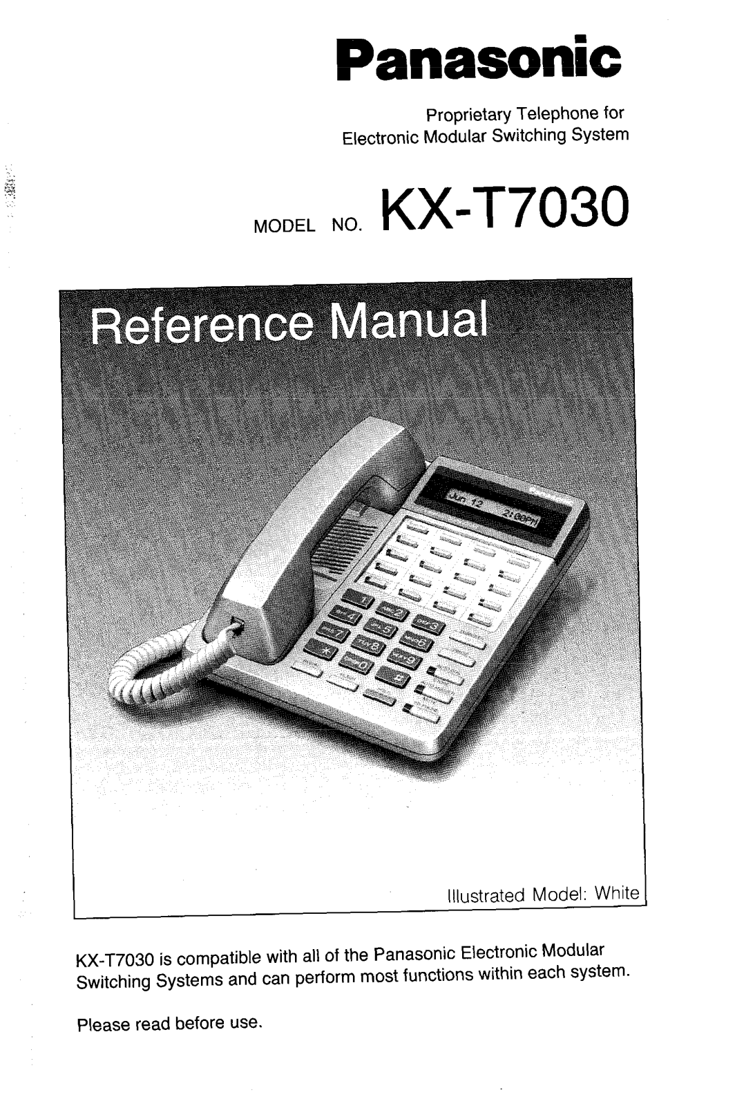 Panasonic electronic modular switching system User Manual - ManualMachine.com