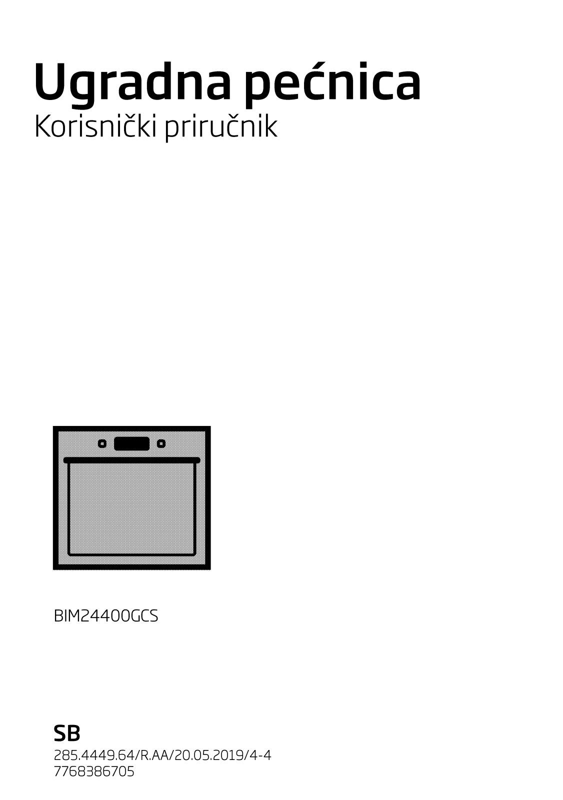 Beko BIM24400GCS User manual