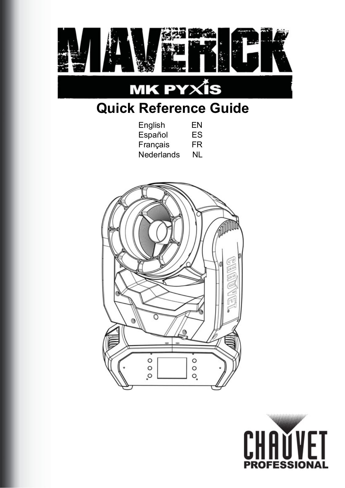 Chauvet Pro Maverick Mk Pyxis Quick Start Guide