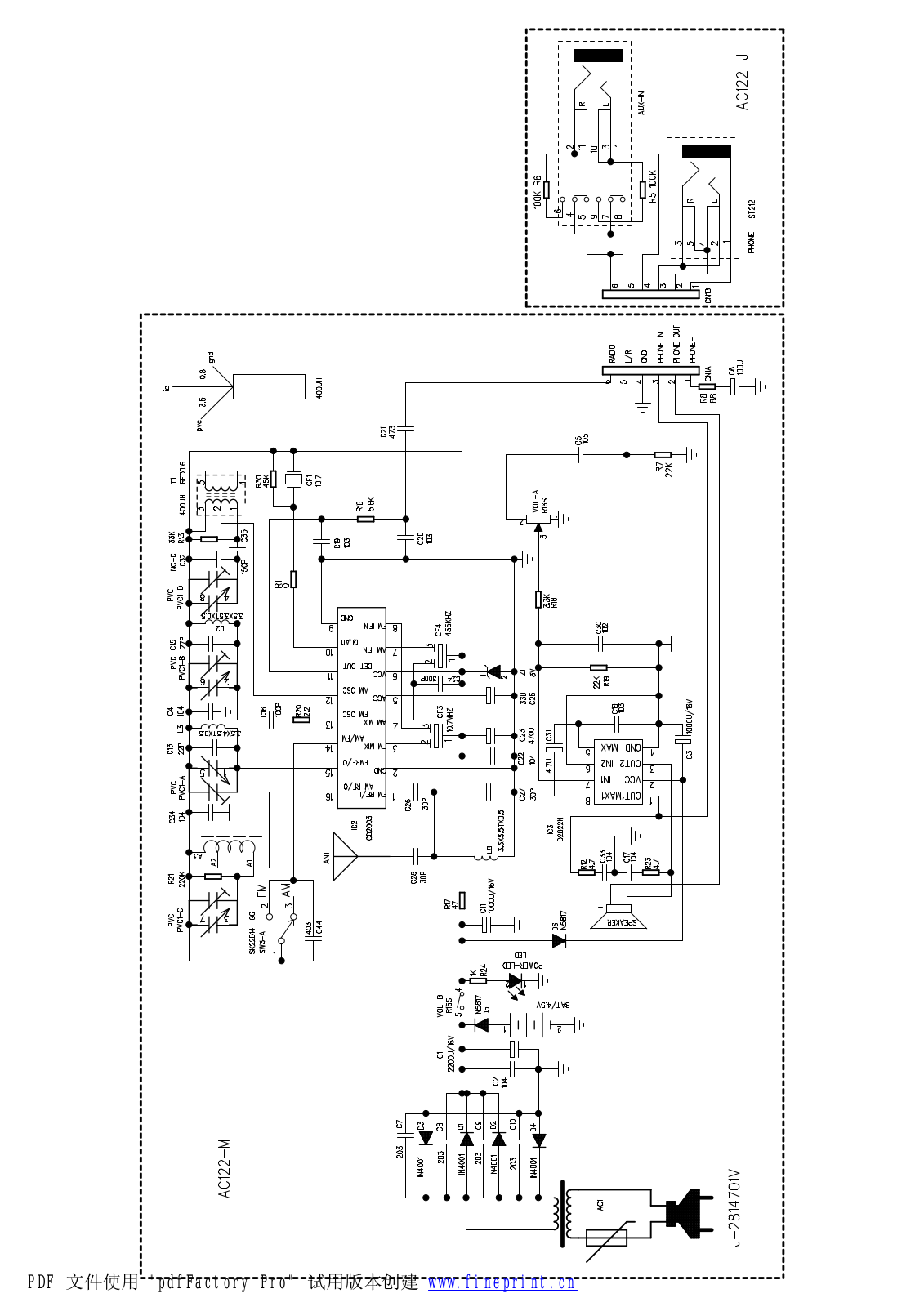 Vitek VT-3584, VT-1401, VT-358 Circuit diagrams