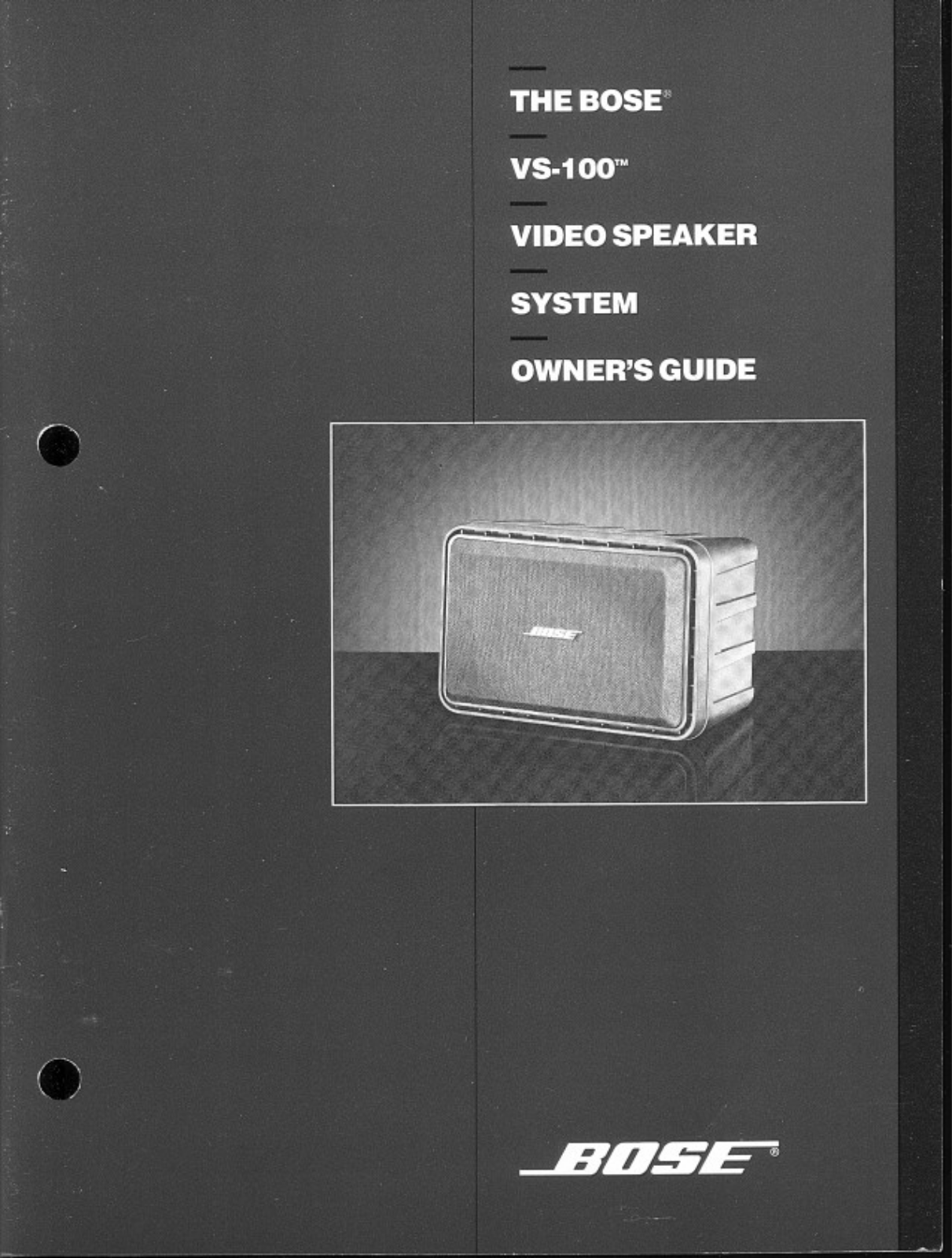 Bose VS-100 Owner Manual