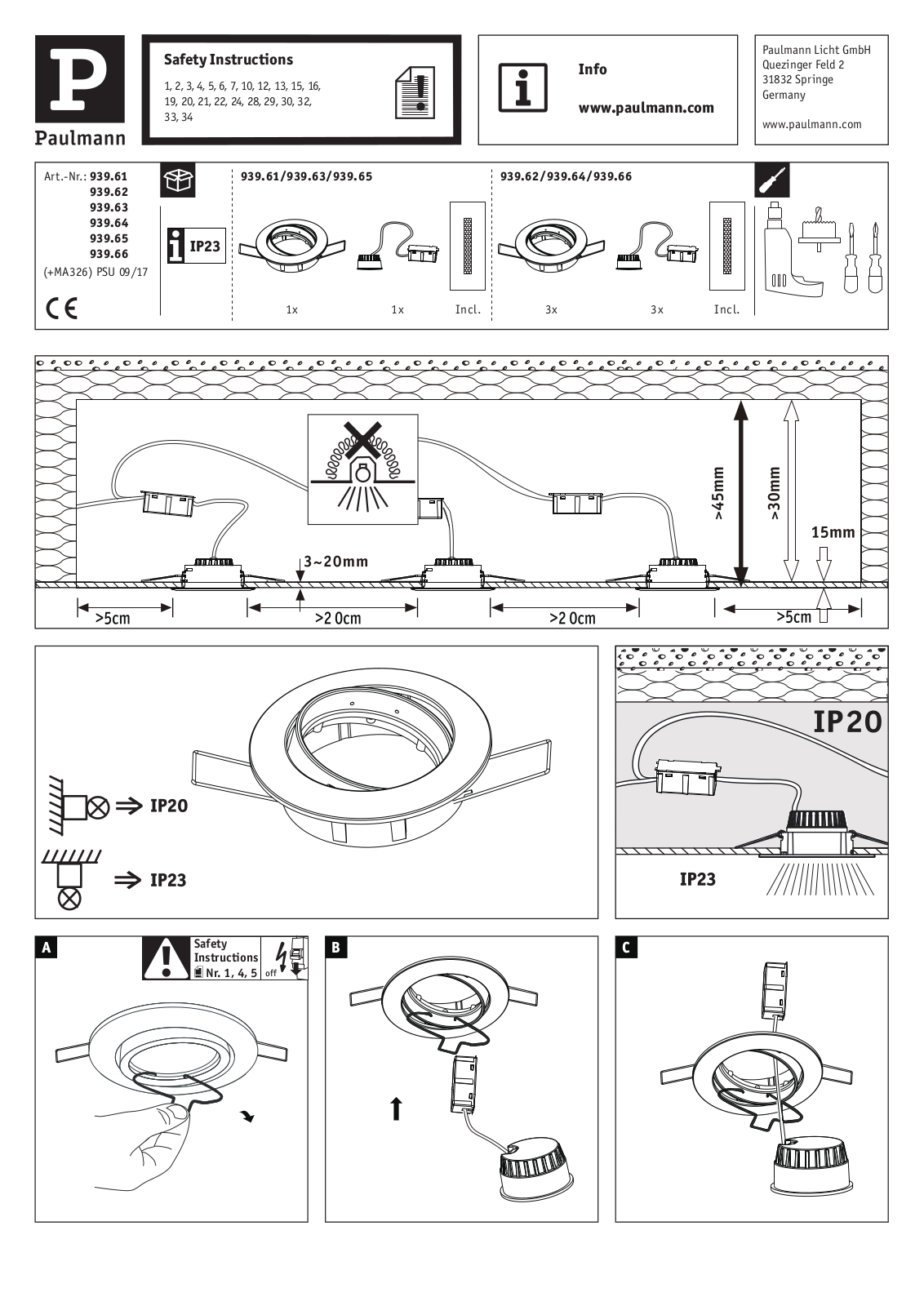 Paulmann 939.62 User Manual - ManualMachine.com