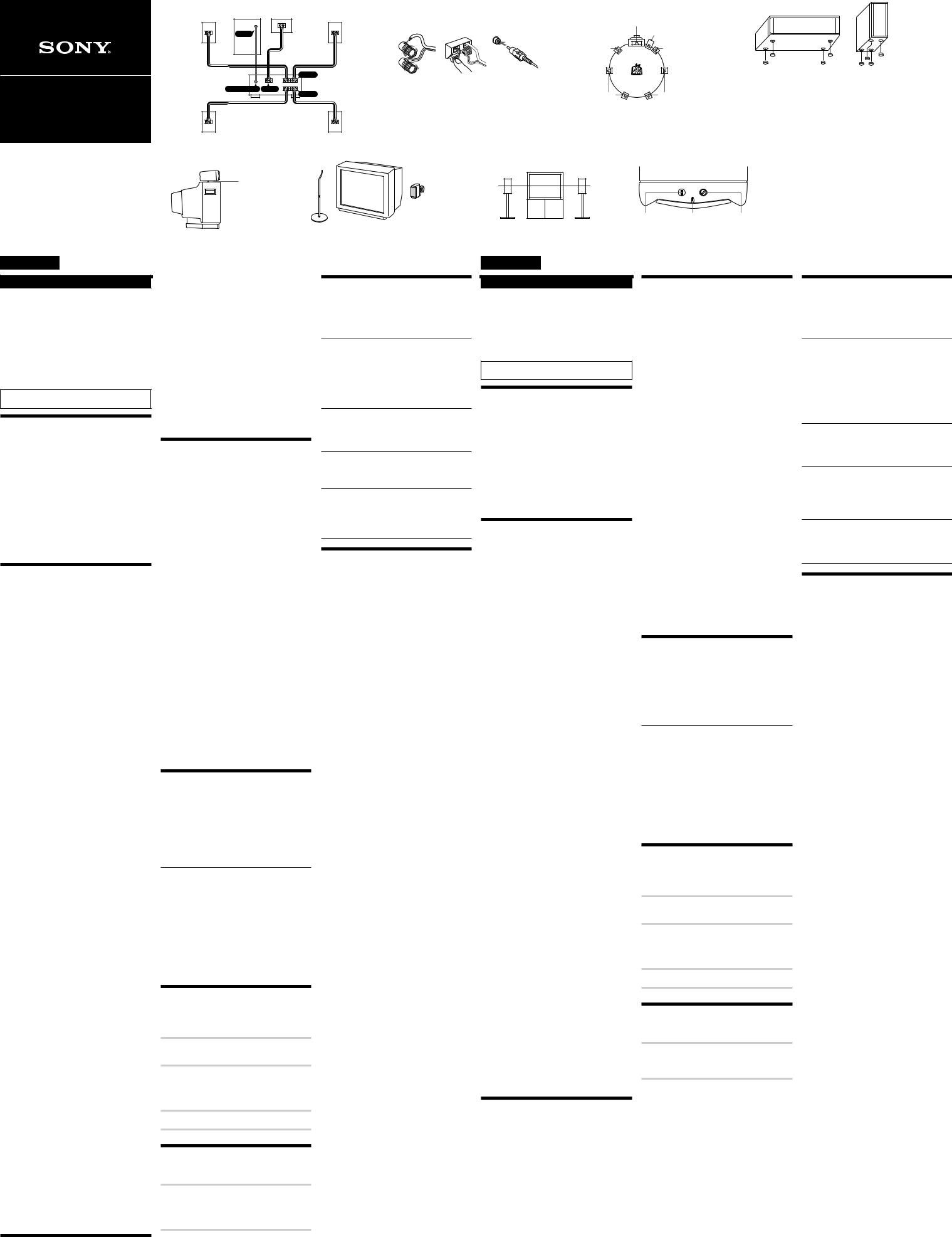 Sony SA-VE2M User Manual