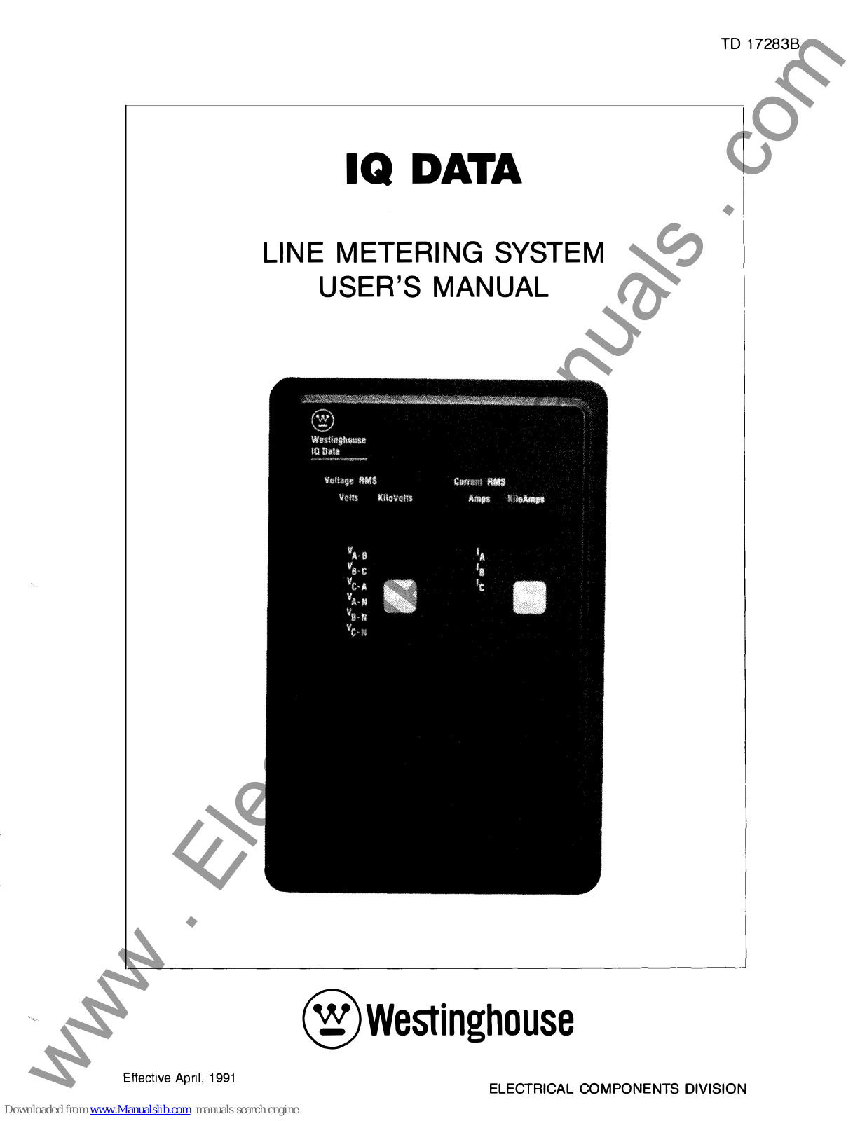 Westinghouse IQ DATA User Manual - ManualMachine.com