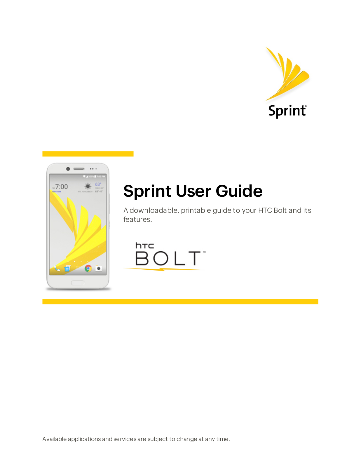 HTC Bolt User Guide