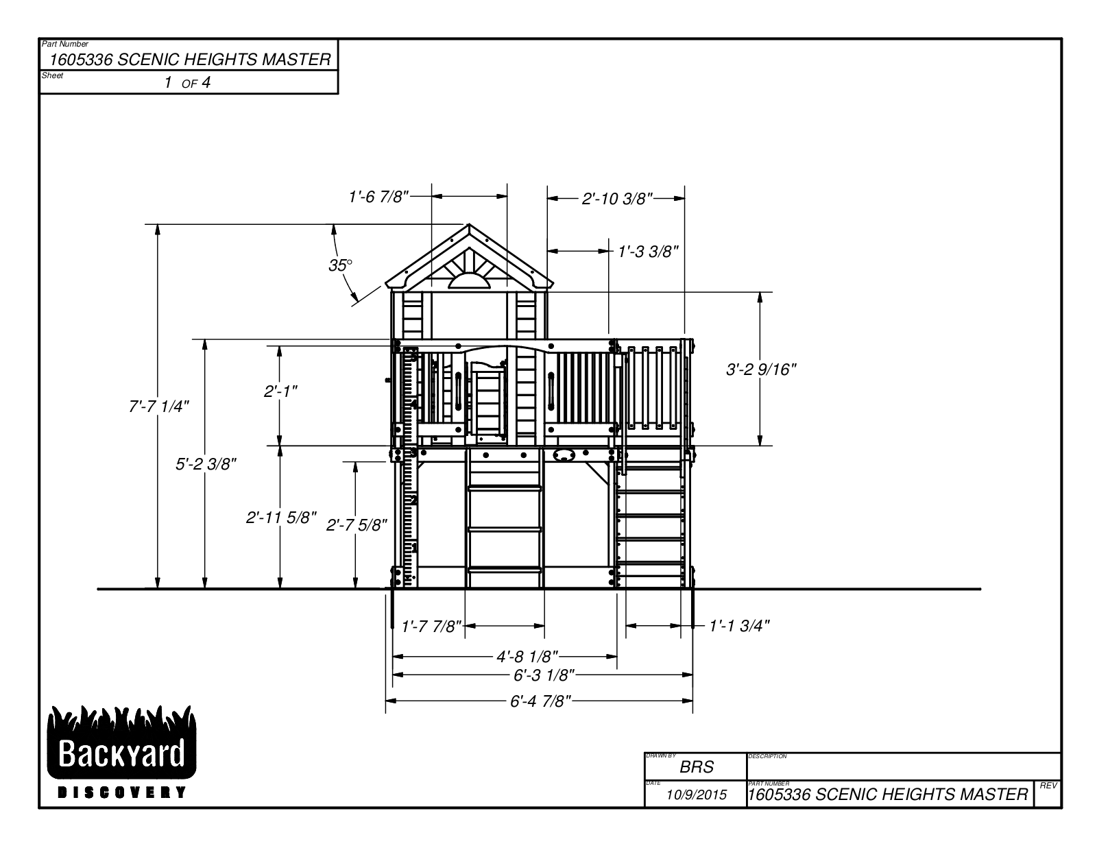 Backyard Discovery VPE10099 Dimensions - ManualMachine.com