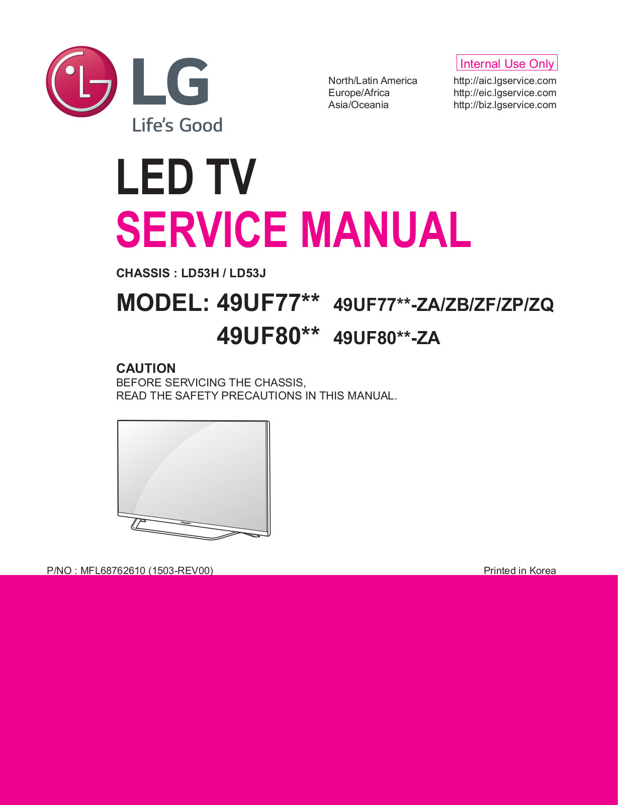 LG 49UF80-ZA Schematic