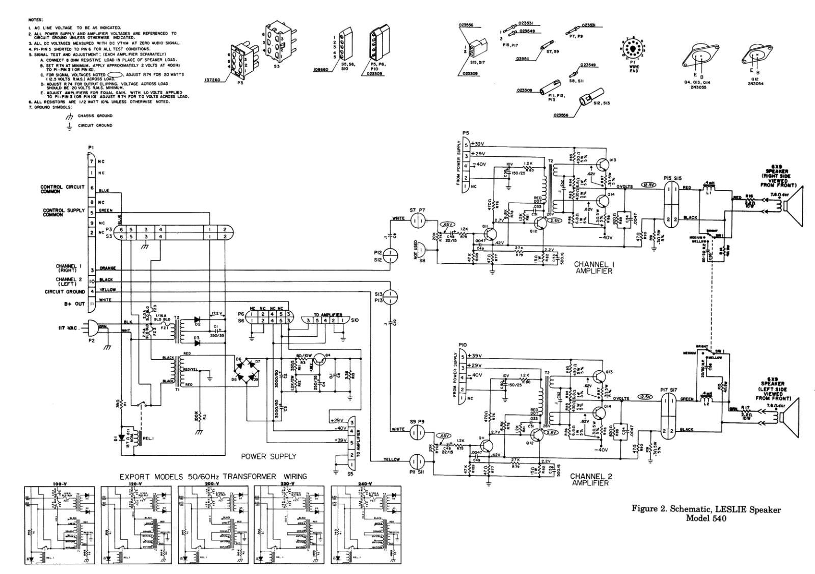 Leslie 540 schematic