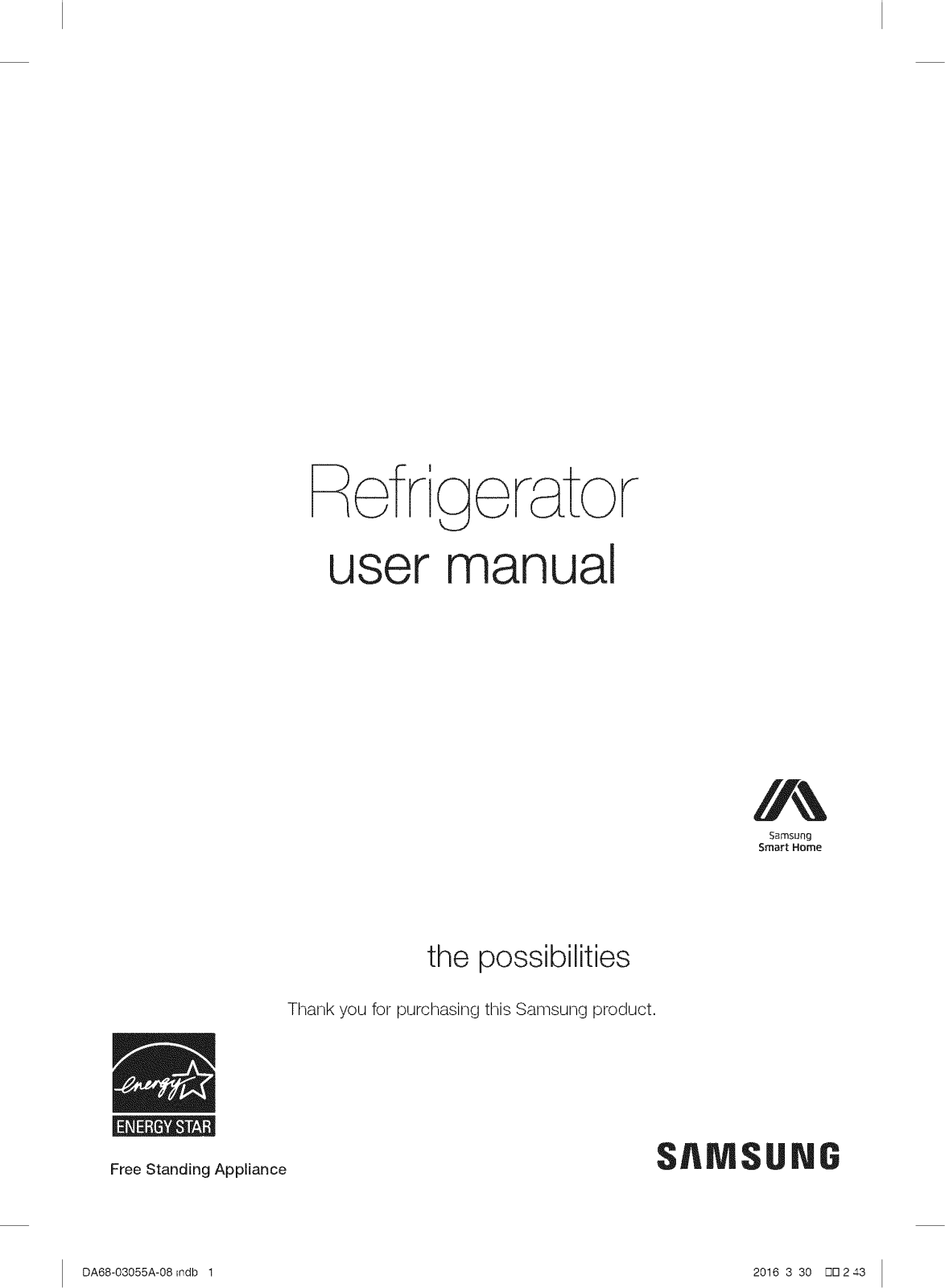 Samsung RF28HMELBSR/AA-08, RF28HMELBSR/AA-07, RF28HMELBSR/AA-06, RF28HMELBSR/AA-05, RF28HMELBSR/AA-04 Owner’s Manual