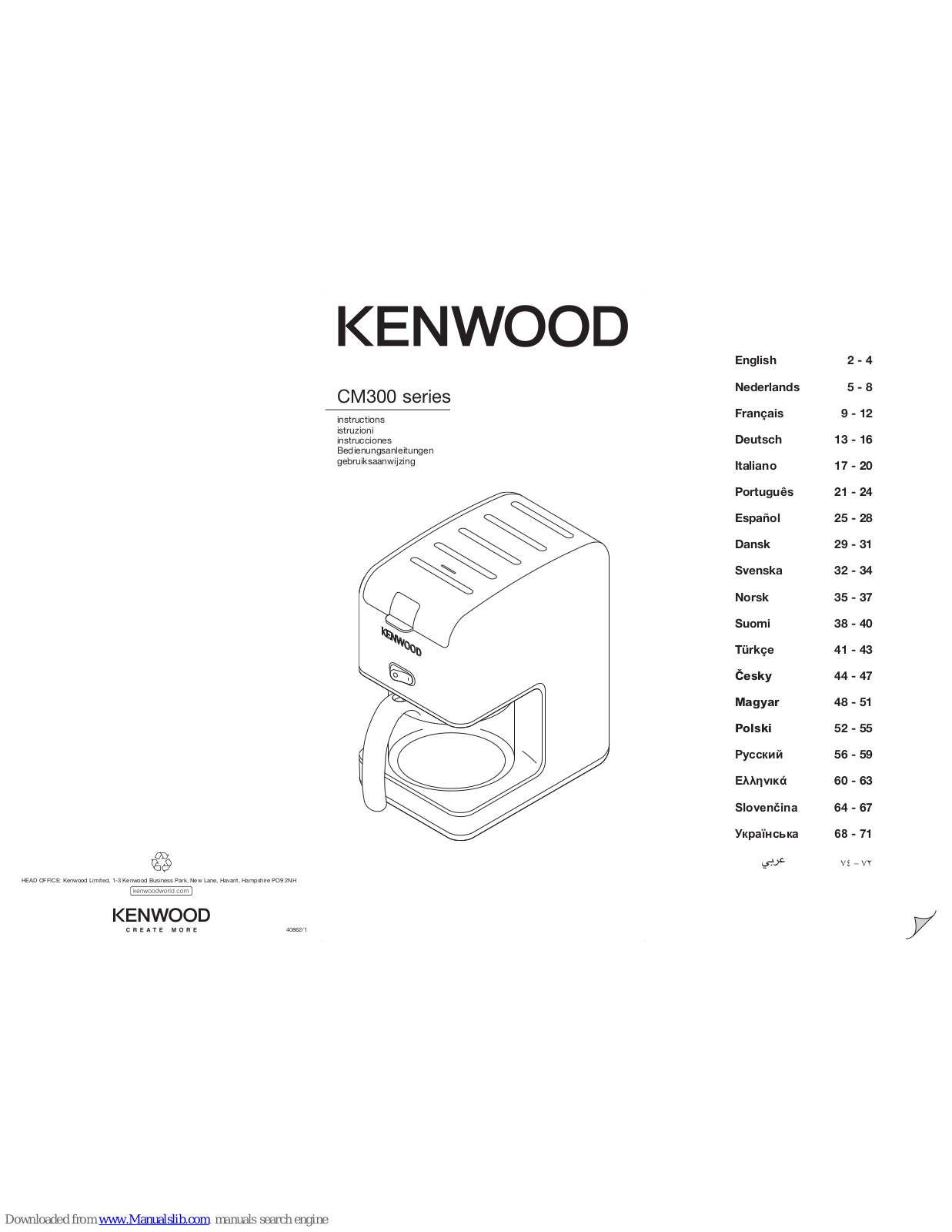 Kenwood CM300 series, CM200 SERIES Instructions Manual