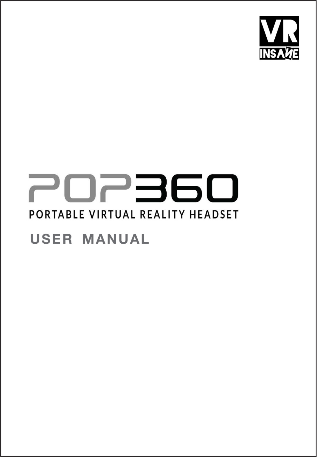 VR Insane POP360 User manual