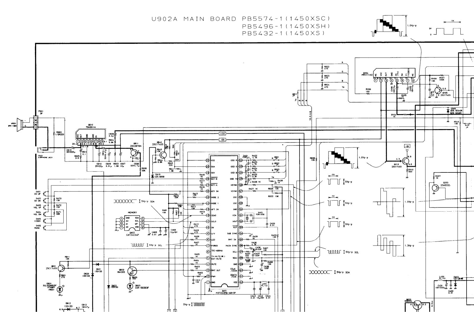 Toshiba 1450SC1 Schematic