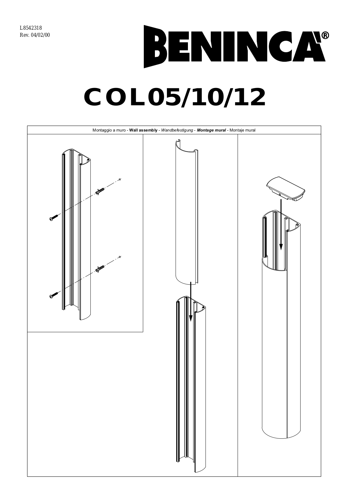 Beninca Col User Manual