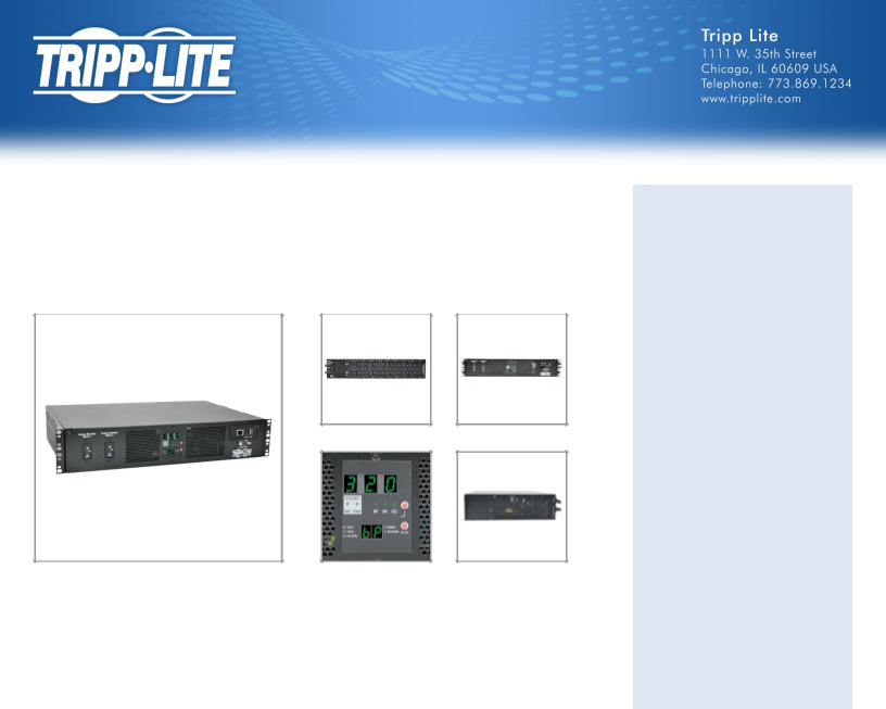 Tripp Lite PDUMH32HVATNET User Manual