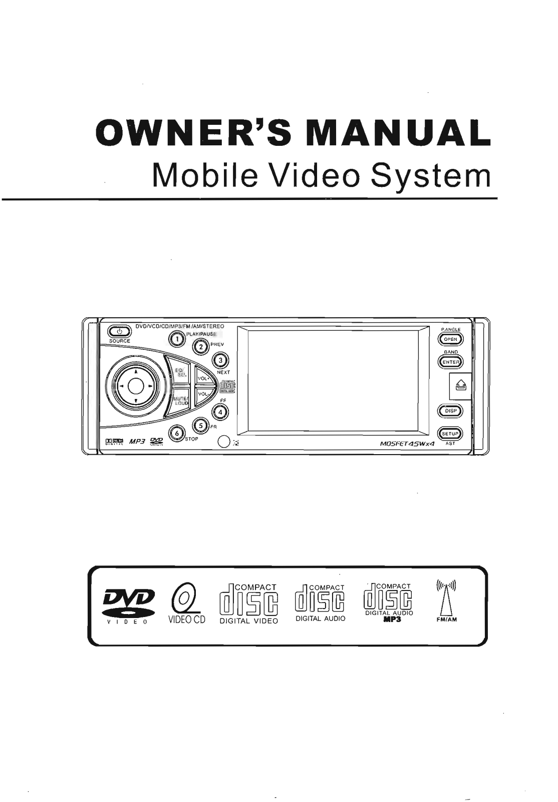 Power Acoustik PTID-4004 Owners Manual